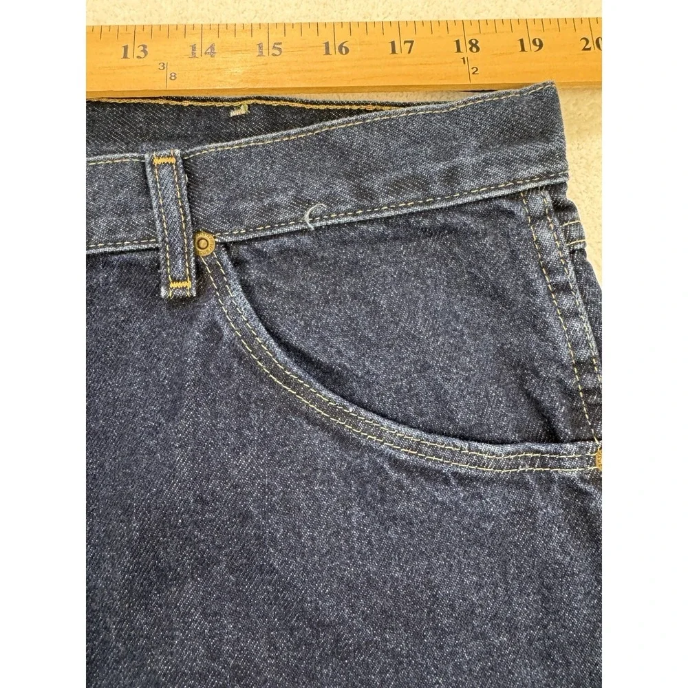 Wrangler Hero Jeans Men 40x30 Blue Regular Fit Straight Workwear NWT - Picture 6 of 8